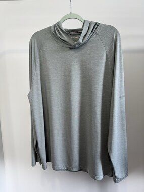 Swiss-Alps Hoodie Men's XL Gray Lightweight Sun Protection Outdoor